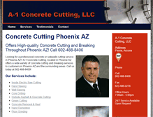 Tablet Screenshot of a-1concretecutting.net